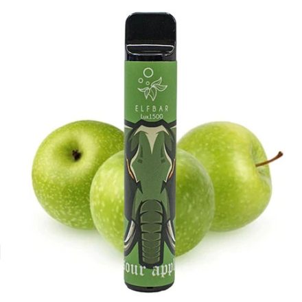 ELF BAR 1500 Lux - Sour Apple 5% Jednorázová Elektronická Cigareta