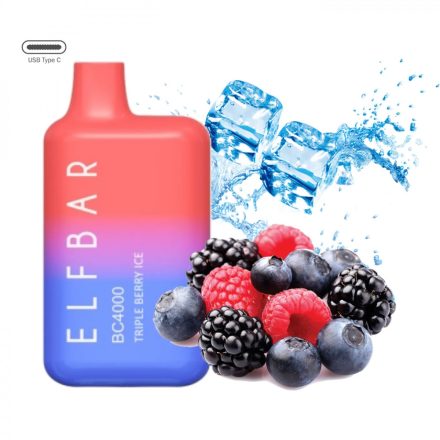 ELF BAR BC4000 - Triple Berry Ice 5% Jednorázová Elektronická Cigareta - Nabíjateľné