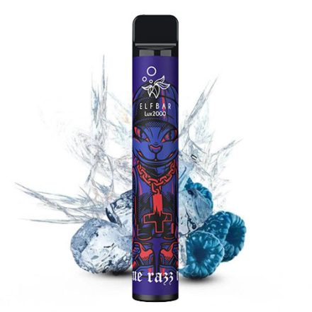 ELF BAR 2000 Lux - Blue Rasp Ice 5% Jednorázová Elektronická Cigareta