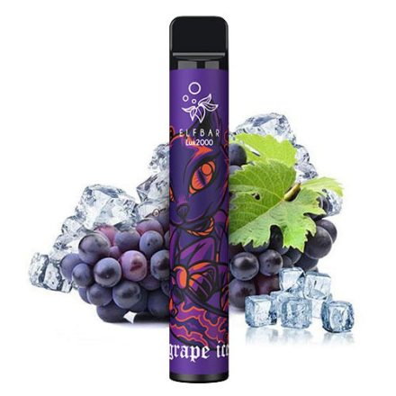 ELF BAR 2000 Lux - Grape Ice 5% Jednorázová Elektronická Cigareta