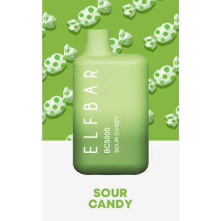 ELF BAR BC5000 - Sour Candy 5% Jednorázová Elektronická Cigareta - Nabíjateľné