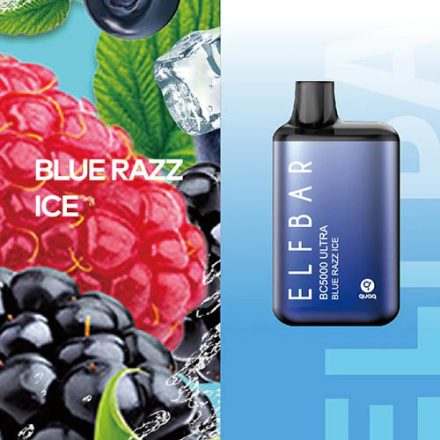 ELF BAR BC5000 Ultra - Blue Razz Ice 5% Jednorázová Elektronická Cigareta - Nabíjateľné