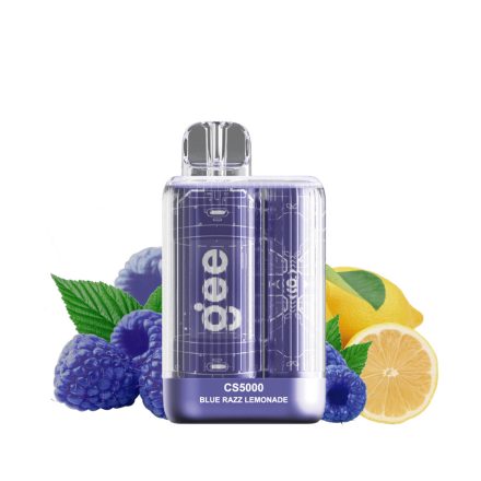 GEE CS5000 - Blue Razz Lemonade 2% Jednorázová Elektronická Cigareta - Nabíjateľné