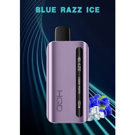 HQD Glaze 12000 - Blue Razz Ice 5% - Rechargeable